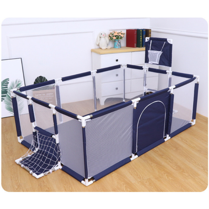 Portable Playpen for Toddlers Kids Children baby with Mat & Balls