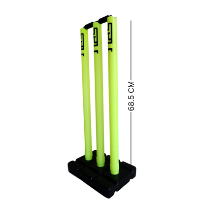 NAS Cricket Pop-Up Stumps Wickets Including 3 Stumps - 3 Bails & A Base