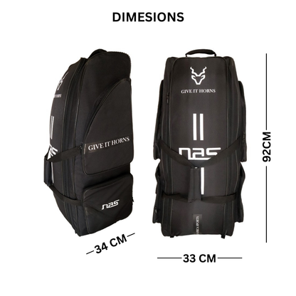 NAS Stellar Cricket Duffle Kit Bag with Chiller Zone & 2 Bat Caves