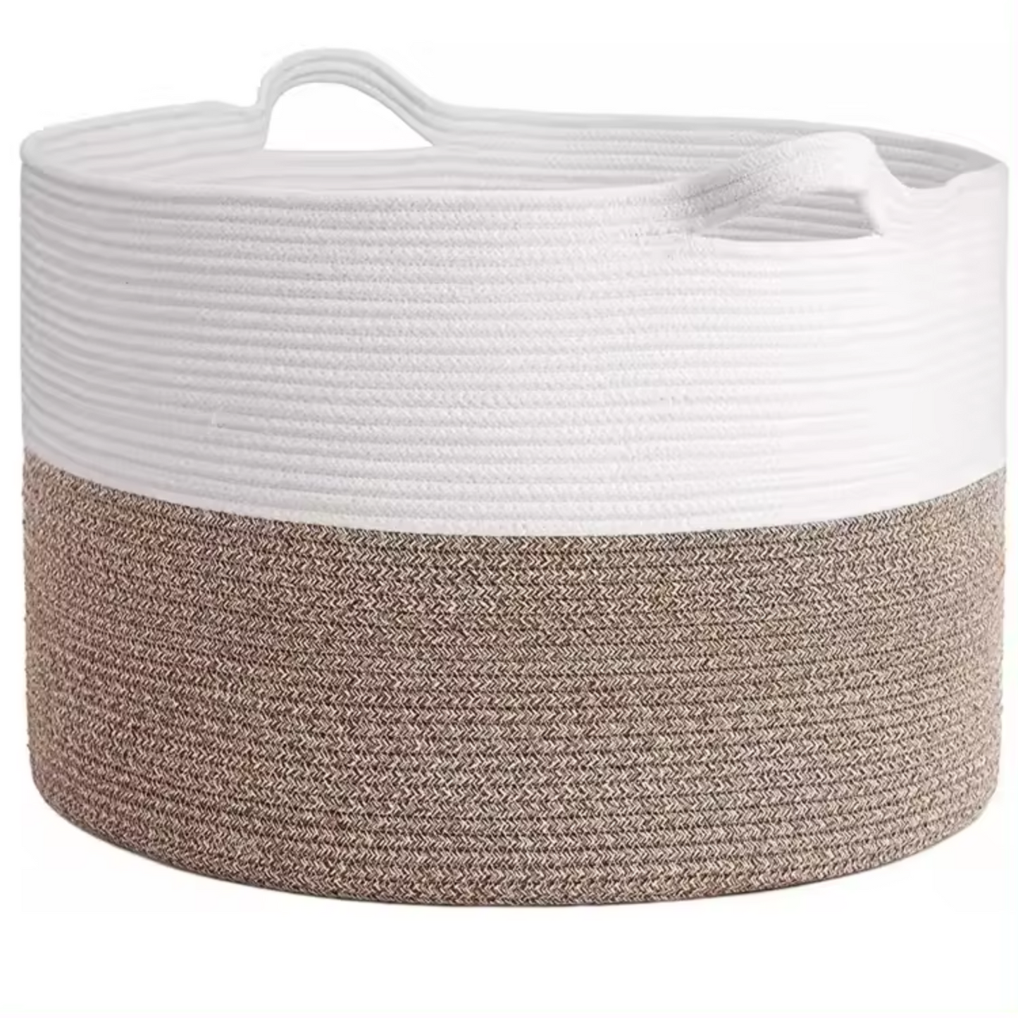 Sheikhs Versatile Natural Cotton Rope Round Storage Baskets Extra Large