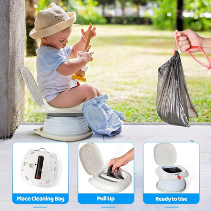 Baby and Toddler Portable & Foldable Travel & Emergency Potty Toilet