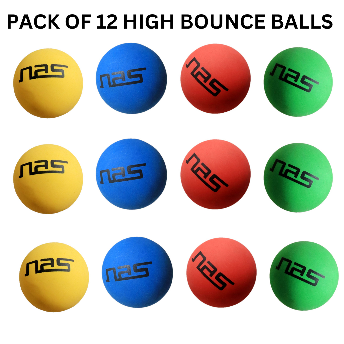 NAS Multicolor High Bounce Cricket & Practice Balls