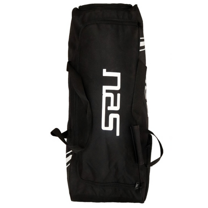 NAS Swift Cricket Duffle K Bag for Adults, Boys, Girls, Unisex with Wheels - Black, White