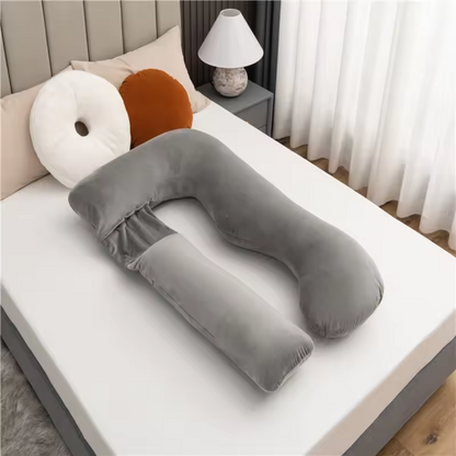 Pregnancy Pillow U Shape Full Body Maternity Support Pillow with Zipper