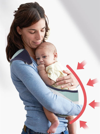 Newborn Baby and Infant Carrier Sling with Adjustable Shoulder Strap