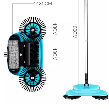 3 In 1 Multifunction Hand Push Sweeper - Vacuum Cleaner And Moping Machine