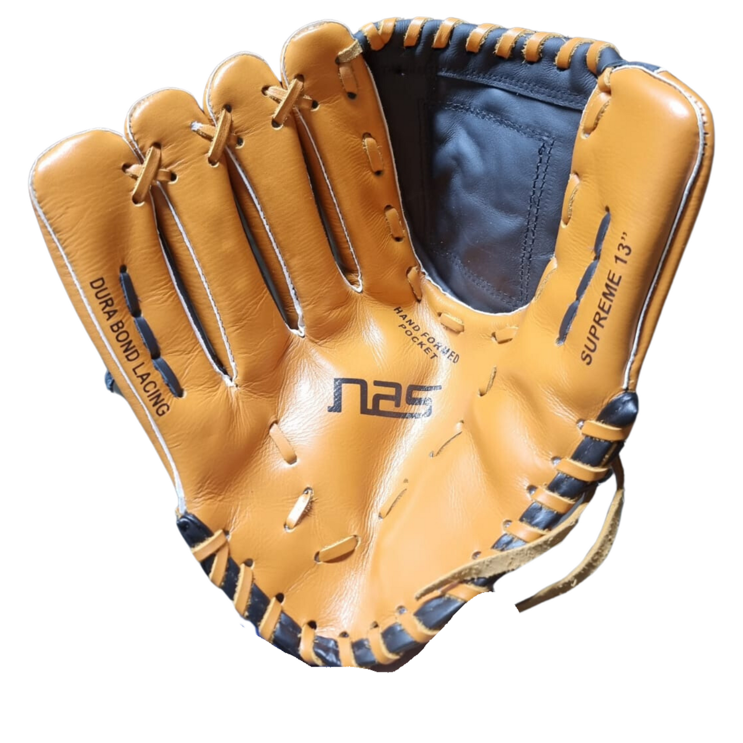 NAS Supreme Cricket Training Practice Glove Mitt PU Material - Right Hand