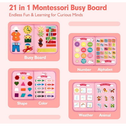 Activity Book for Toddlers Kid's Children Montessori Educational Toy