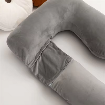 Pregnancy Pillow U Shape Full Body Maternity Support Pillow with Zipper