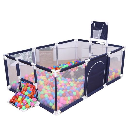 Portable Playpen for Toddlers Kids Children baby with Mat & Balls