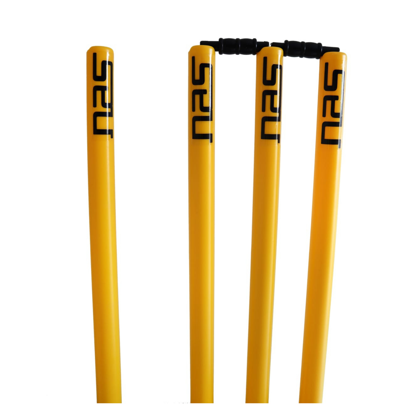 NAS Cricket Pop Up Plastic Stumps Wickets with 4 Stumps 2 Bases & 3 Bails