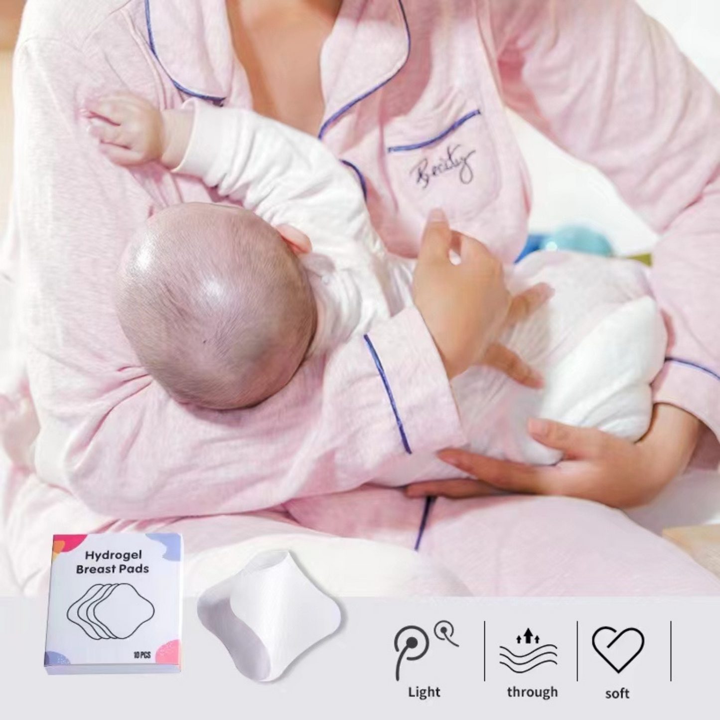 Hydrogel Breast Pads Instant Long Cooling Relief breastfeeding Sore Nipples