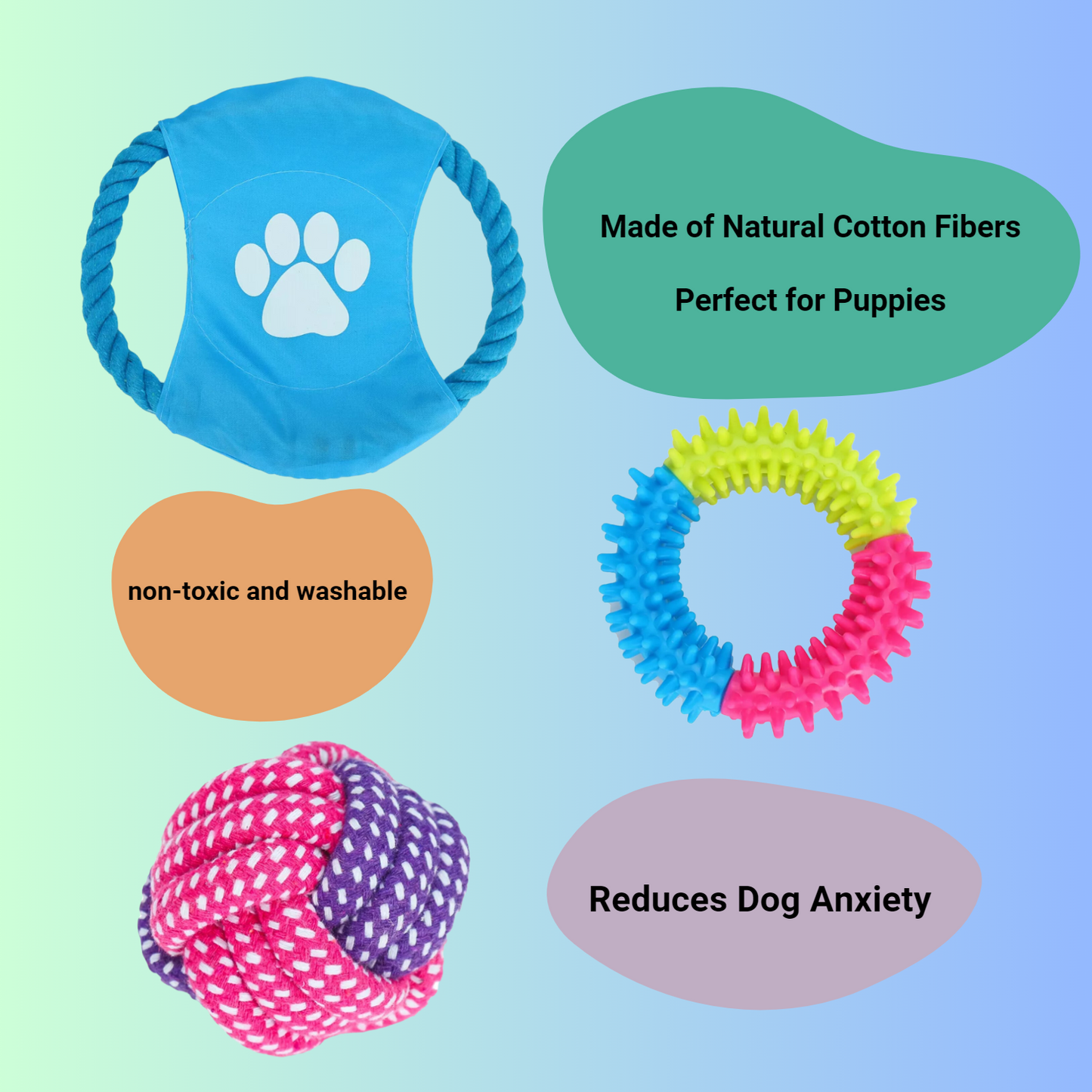 Braided Cotton Rope Dog Toys