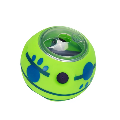 Interactive Dog Treat Ball Toy Sound-Prompted Movement Driven Battery Free