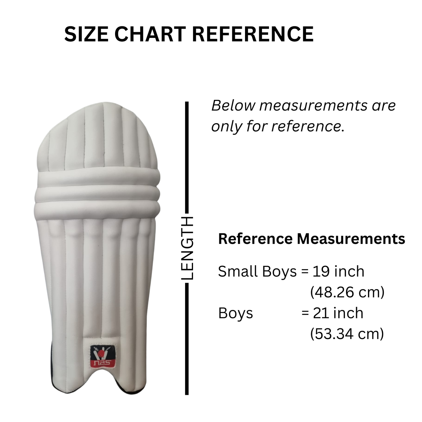 NAS Premium Cricket Batting Pads for Boys and Girls