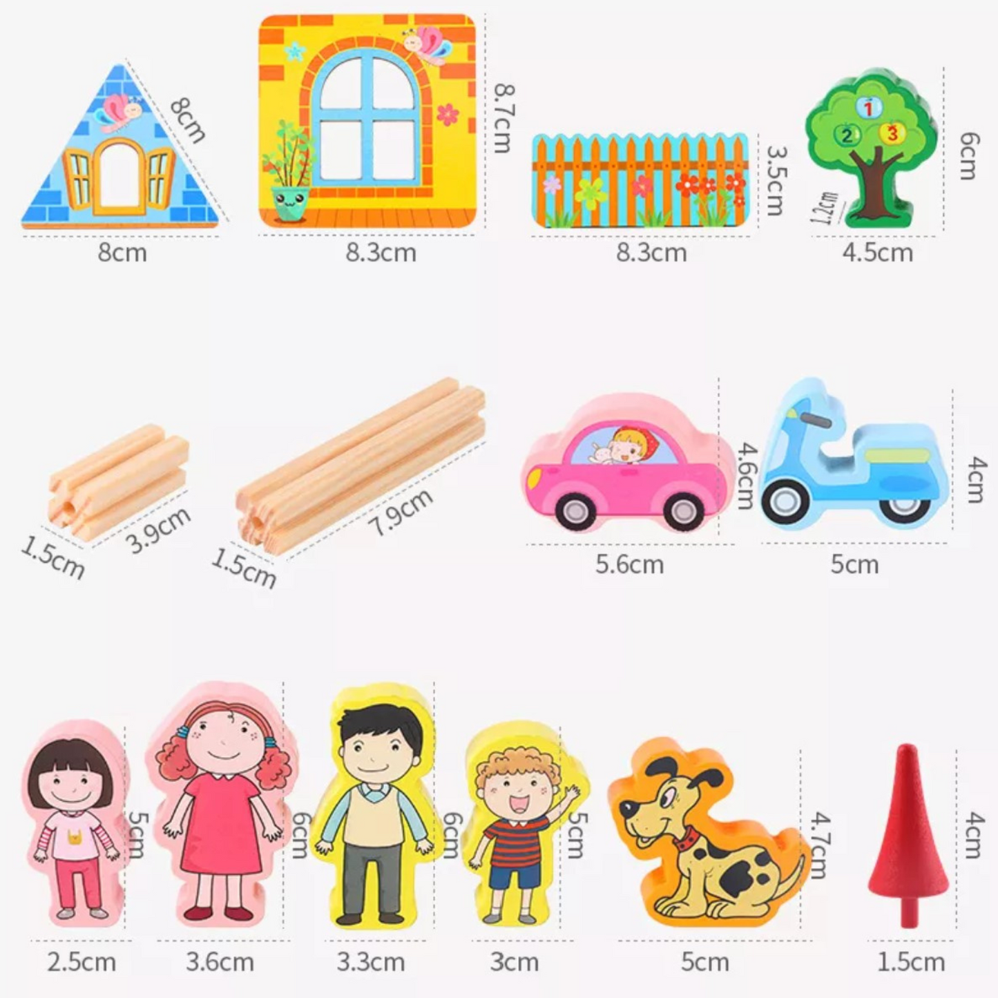 Educational Wooden Dream Doll House Toy for Toddlers and Kids