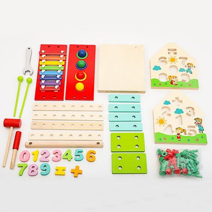 Multi-Functional Building Block Toy Music Initiation Xylophone Percussion