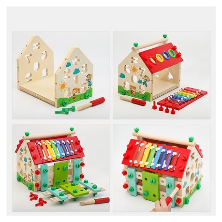 Multi-Functional Building Block Toy Music Initiation Xylophone Percussion