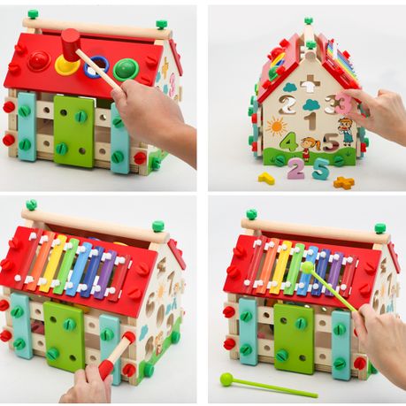 Multi-Functional Building Block Toy Music Initiation Xylophone Percussion