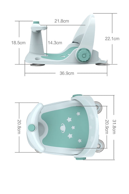 Baby Bath Seat with Adjustable Backrest